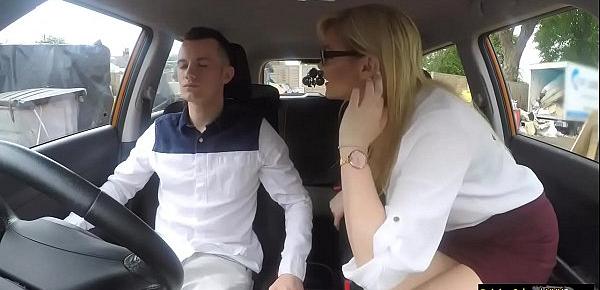  Driving instructor banged by her student
